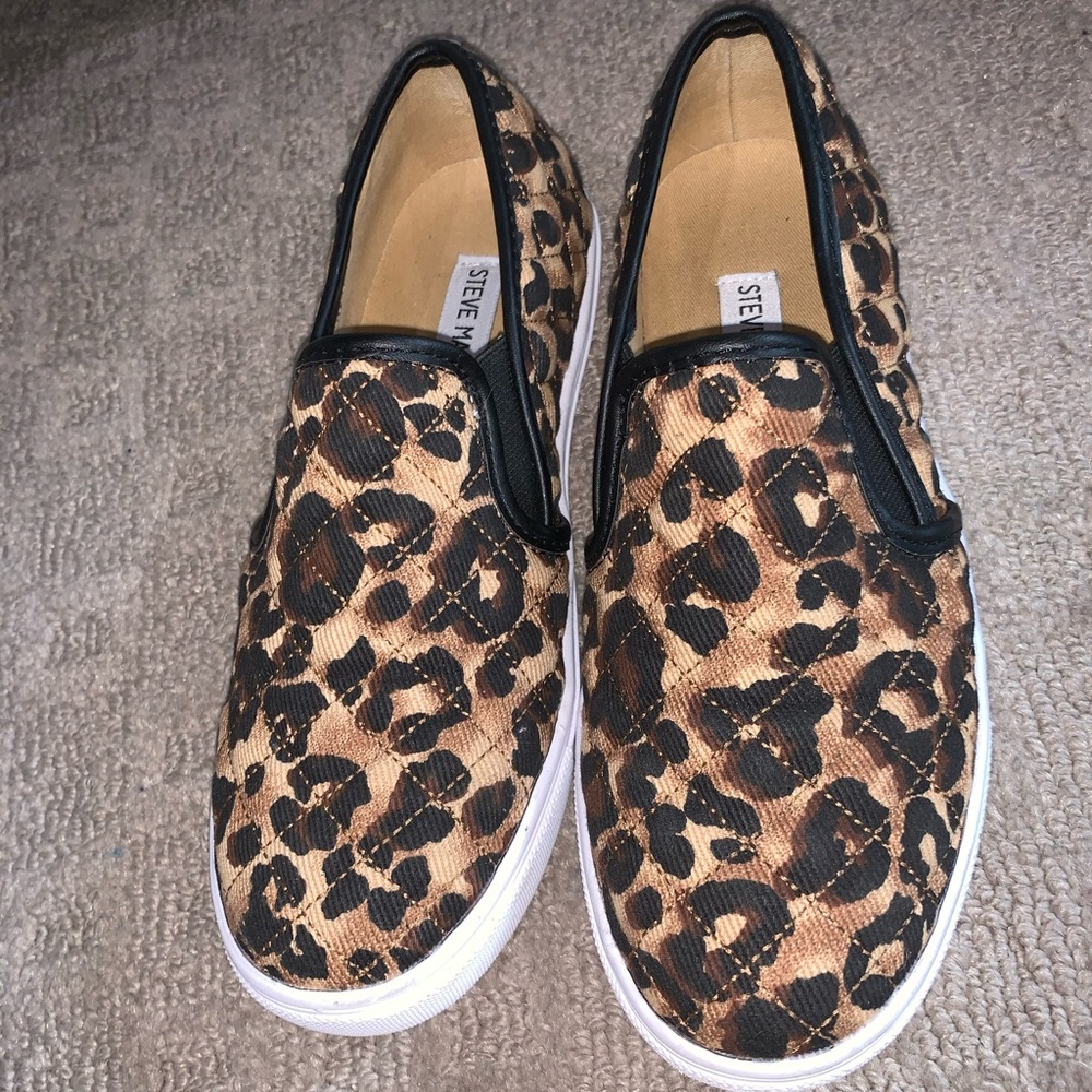 Steve Madden Leopard Slip on Sneakers